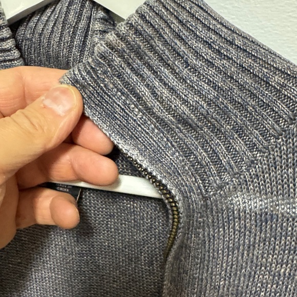 Banana Republic Gray Zip Up Sweater - Picture 4 of 5